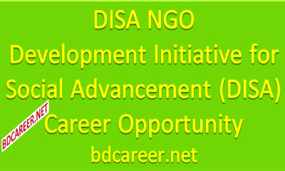 DISA NGO Career Opportunity 2021