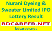 Nurani Dyeing & Sweater Limited IPO Lottery Result