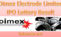 Oimex Electrode Limited IPO Lottery Result