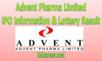 Advent Pharma Limited IPO Lottery Result
