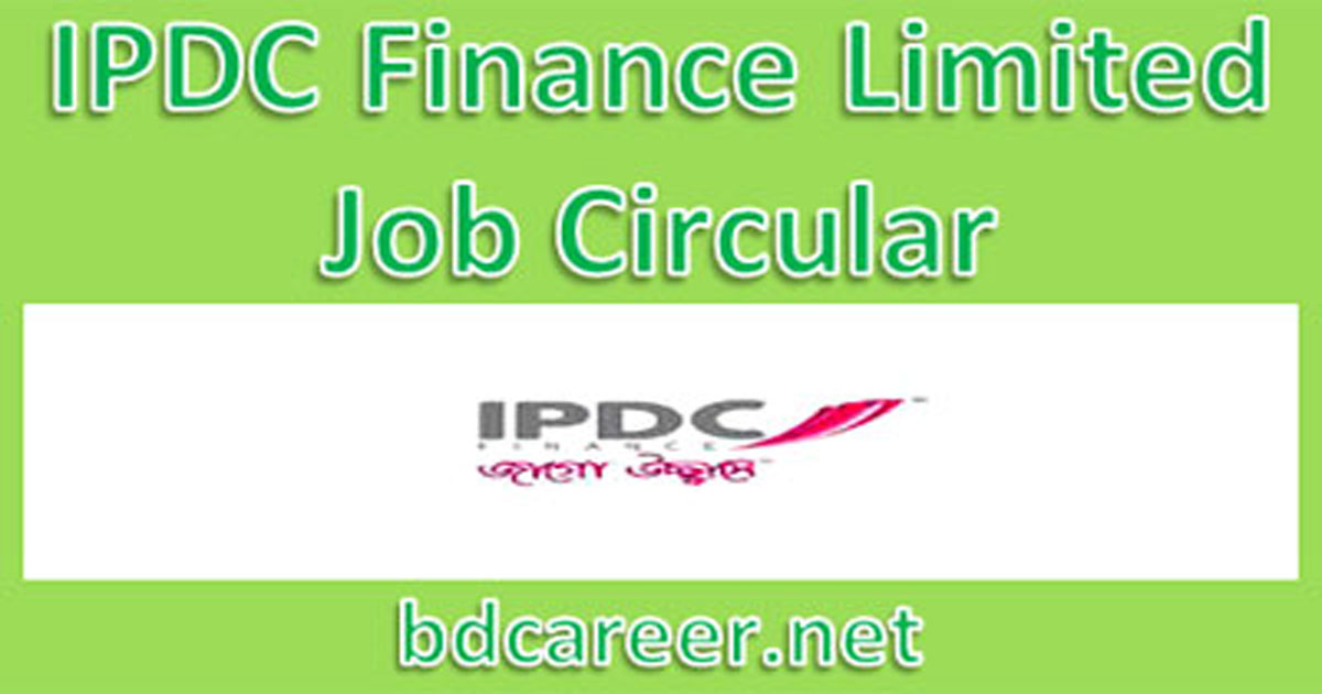 IPDC Finance Limited Job Circular 2020