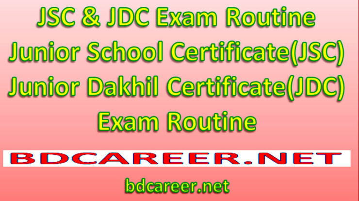 JSC Exam Routine 2021