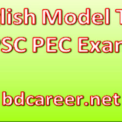 PSC PEC English Model Test 2021
