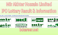 Mir Akhter Hossain Limited IPO Lottery Result