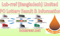 Lub-rref (Bangladesh) Limited IPO Lottery Result