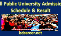 Public University Admission Schedule