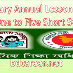 Primary School Annual Lesson Plan 2021