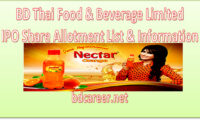 BD Thai Food and Beverage Ltd IPO Share Allotment List 2022