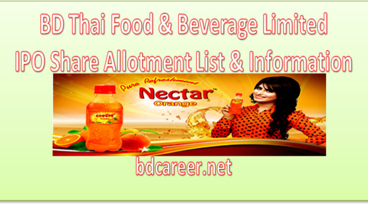 BD Thai Food and Beverage Ltd IPO Share Allotment List 2022