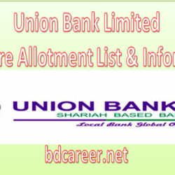 Union Bank Limited IPO Share Allotment Result 2022