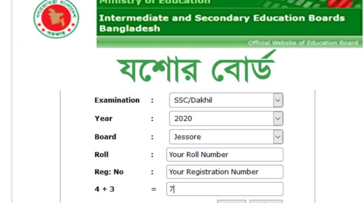 SSC Result 2023 -Jashore Board with Marksheet