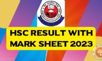 HSC Result mark sheet
