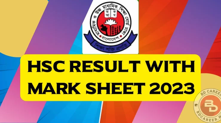 HSC Result mark sheet